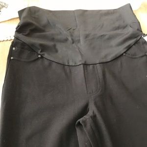 Maternity black jean leggings
